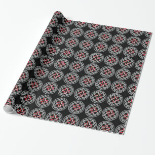 Celtic Knot Red Metallic Presentpapper