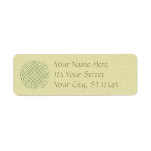 Celtic Knot Return-adressetikett Returadress Etikett