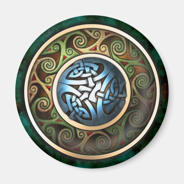 Celtic Knot Round Magnet (Framsidan)