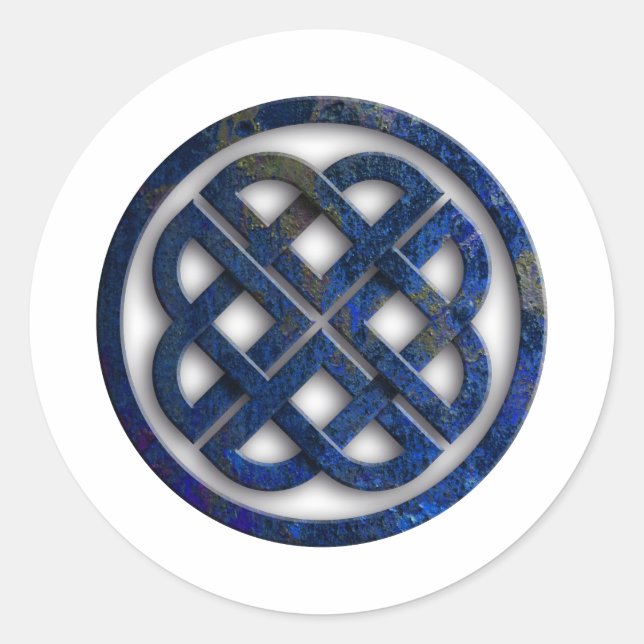 celtic knot runt klistermärke (Framsida)