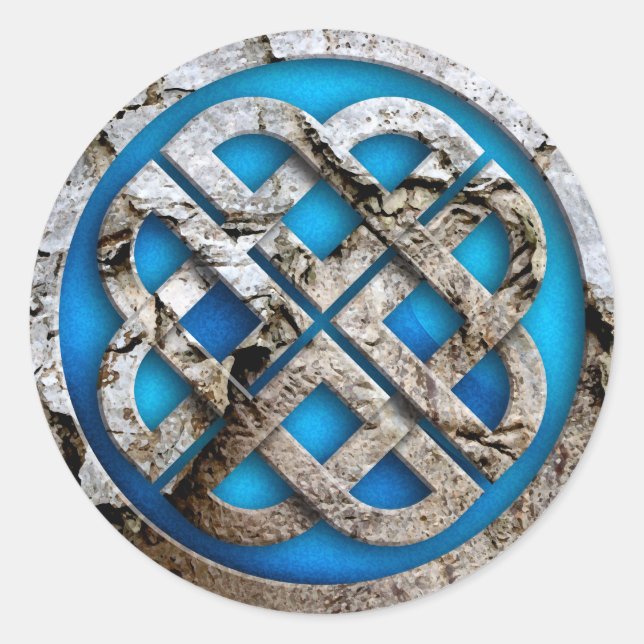 celtic knot runt klistermärke (Framsida)