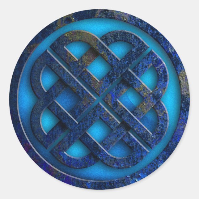celtic knot runt klistermärke (Framsida)