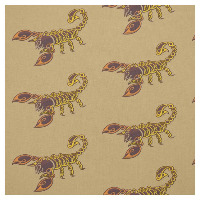 Celtic Knot Scorpion Tyg (Provkarta)