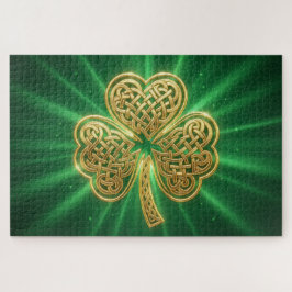 Celtic Knot Shamrock Jigsaw Puzzle Pussel