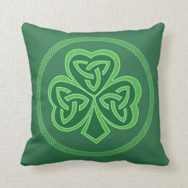 Celtic Knot Shamrock Kudde