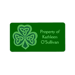 Celtic Knot Shamrock Label Adressetikett