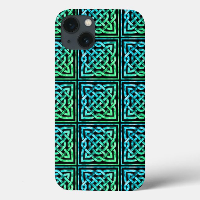 Celtic Knot - Square Blue-Grönt (Baksida)