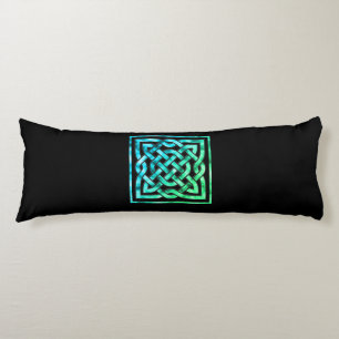 Celtic Knot - Square Blue-Grönt Kroppskudde