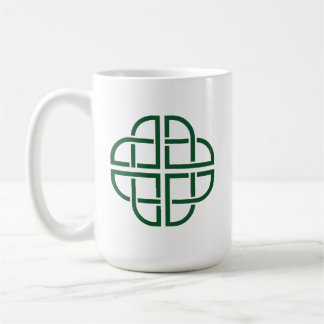 Celtic Knot - Symbol för fyraLöv Klöver Kaffemugg