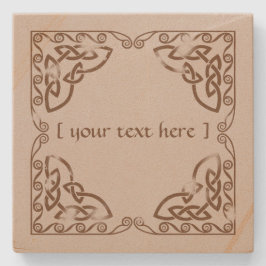 Celtic Knot Tribal Design Brown Weasted Version Stenunderlägg