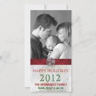 Celtic Knot Triskelion Helgdag julfoto Julkort