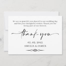 Celtic Knot Wedding Thank You Card Tack Kort