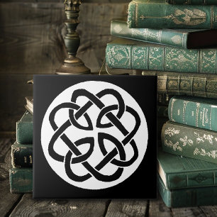 Celtic Knot Work Circle Kakelplatta
