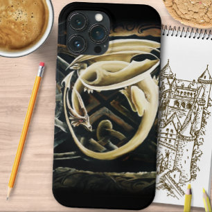 Celtic Knot Work Cream Dragon