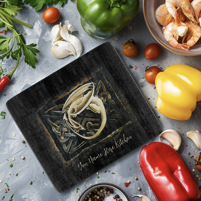 Celtic Knot Work Cream Dragon (Skapare uppladdad)