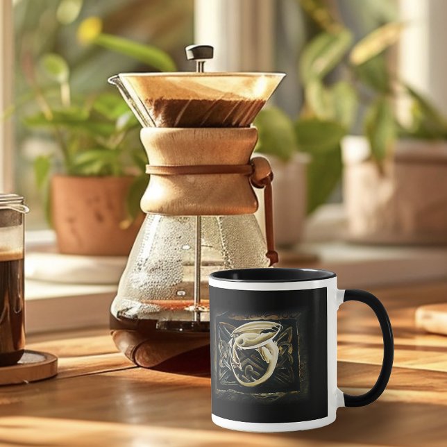 Celtic Knot Work Cream Dragon Mugg (Skapare uppladdad)