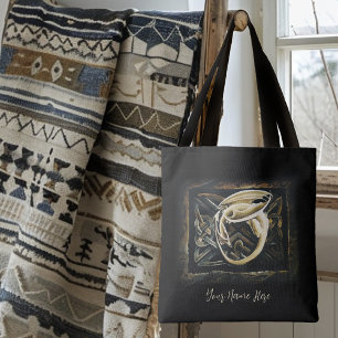 Celtic Knot Work Cream Dragon Tygkasse