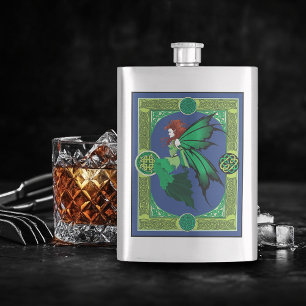 Celtic Knot Work Grönt Fairy Fickplunta