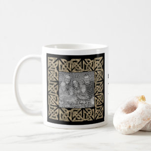 Celtic Knots Sepia Personlig Photo Kaffemugg