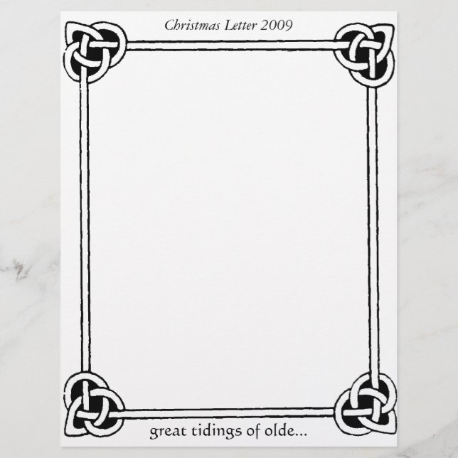 Celtic Knots Vintage jul Brev 2009 (Framsida)