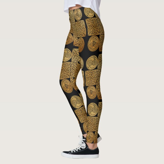 Celtic Knotwork Kor Leggings (Vänster)