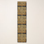 Celtic Knotwork Kor Sjal<br><div class="desc">En berikad keltisk knott kor med evigt spiral och trinitknop i svart och guld.</div>