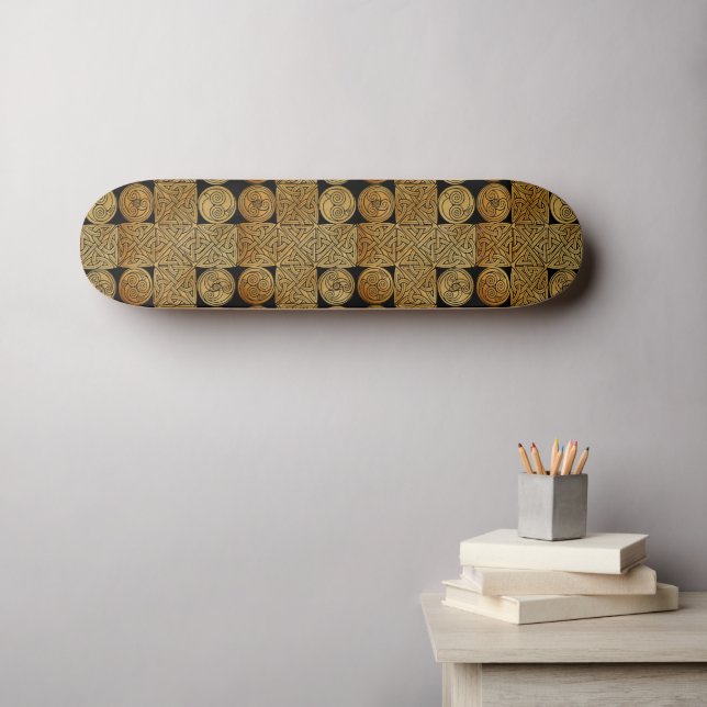 Celtic Knotwork Kor Skateboard (Väggkonst (Horz))