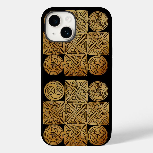 Celtic Knotwork Kor Speck iPhone 13 Fodral (Baksida)