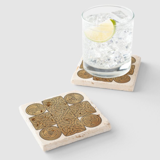 Celtic Knotwork Kor Underlägg Sten (Sidan)