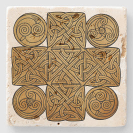 Celtic Knotwork Kor Underlägg Sten