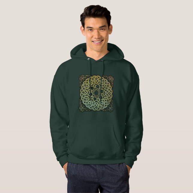 Celtic Knotwork Mandala Hoodie (Hel framsida)