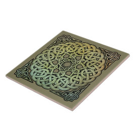 Celtic Knotwork Mandala Kakelplatta