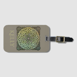 Celtic Knotwork Mandala Personlig Bagagebricka