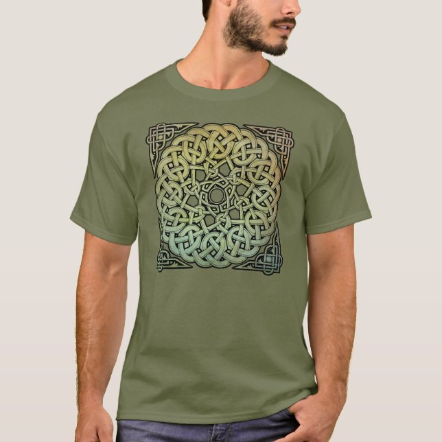 Celtic Knotwork Mandala Tee Shirt (Framsida)