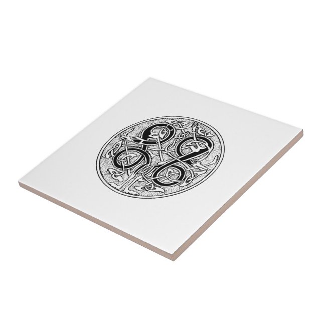 Celtic knotwork på någon färg kakelplatta (Sidan)