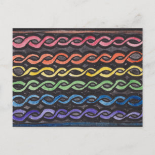 Celtic Knotwork Pride Flagga Vykort