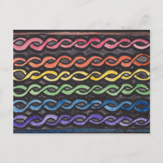 Celtic Knotwork Pride Flagga Vykort