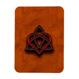 Celtic Knotwork Valentine Heart Canvas Struktur 1 Magnet