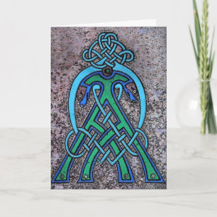 Celtic konsthälsningkort kort