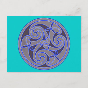 Celtic konstspiraldesign vykort
