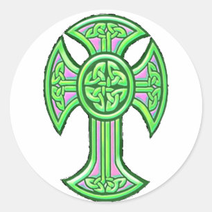 Celtic Kor 2 Grönt Runt Klistermärke