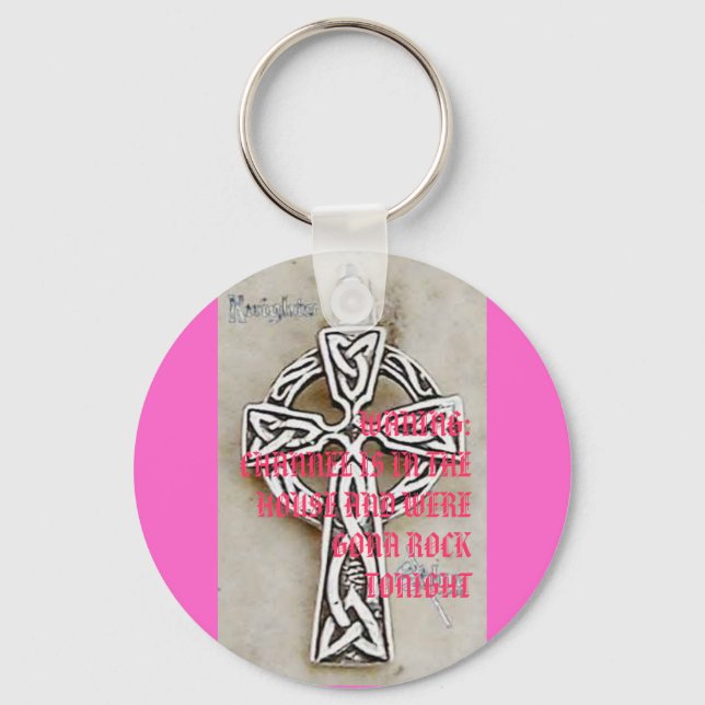 celtic-kor-3740g, WANING:CHANNEL ÄR I HO... Nyckelring (Framsida)