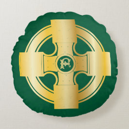 Celtic Kor Celtic Knot Brev F Monogram Rund Kudde
