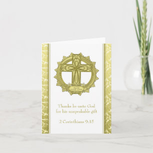 Celtic Kor Faith Hope Kärlek Guld White jul jul Helgkort