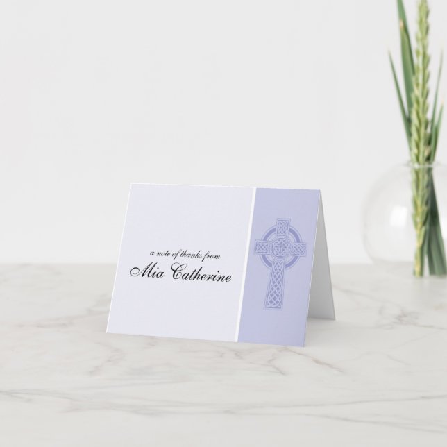 Celtic Kor First Communion Tack Kort (Framsida)