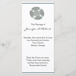 Celtic Kor i Silver och Vita Bröllopsprogrammet Program