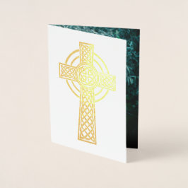Celtic Kor Irish Catholique Bröllop annons Folierat Kort