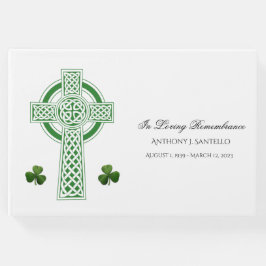 Celtic Kor Irish Shamrocks Memorial Funeral Gästböcker