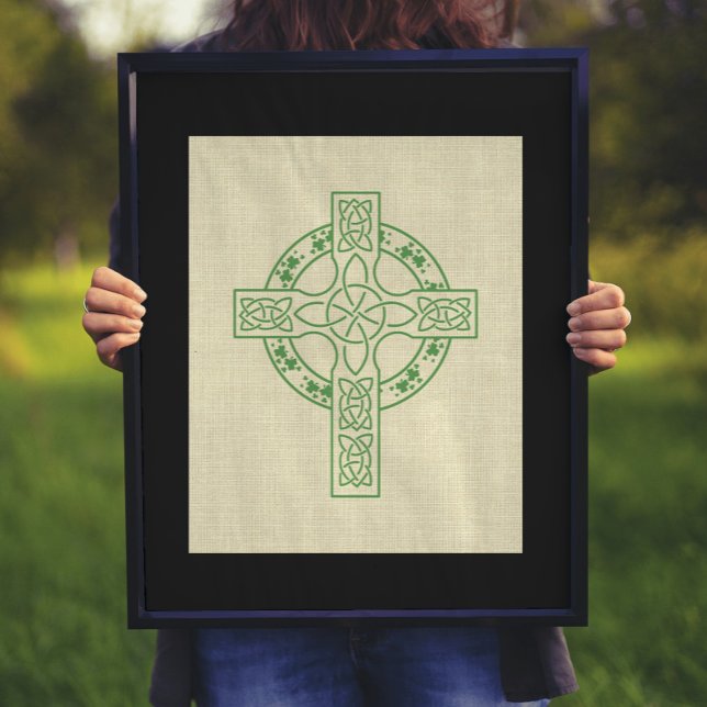 Celtic Kor med Shamrock Ring Poster (Skapare uppladdad)