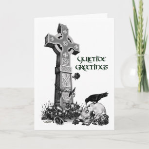 Celtic Kor och Raven Yuletide Card Helgkort